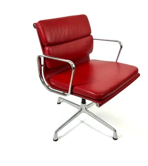 fauteuil_soft_pad_ea208_cuir_rouge_vitra