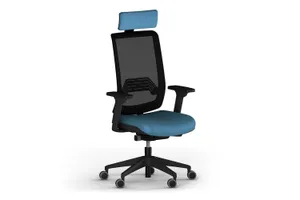 1. FAUTEUIL DE BUREAU WI MAX DOSSIER RESILLE DE SOKOA